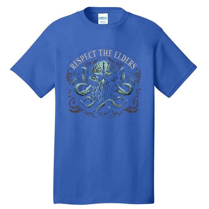 Cthulhu Respect The Elders Tall T-Shirt