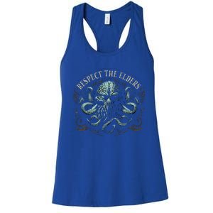 Cthulhu Respect The Elders Women's Racerback Tank