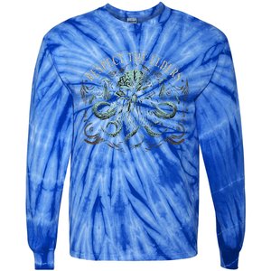 Cthulhu Respect The Elders Tie-Dye Long Sleeve Shirt