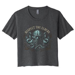 Cthulhu Respect The Elders Women's Crop Top Tee