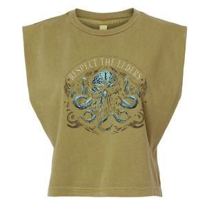 Cthulhu Respect The Elders Garment-Dyed Women's Muscle Tee