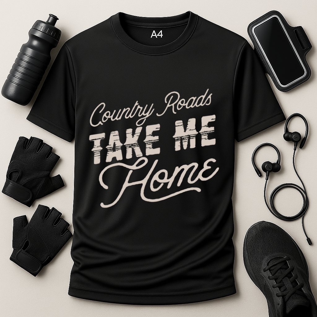 Country Roads Take Me Home Cooling Performance Crew T-Shirt