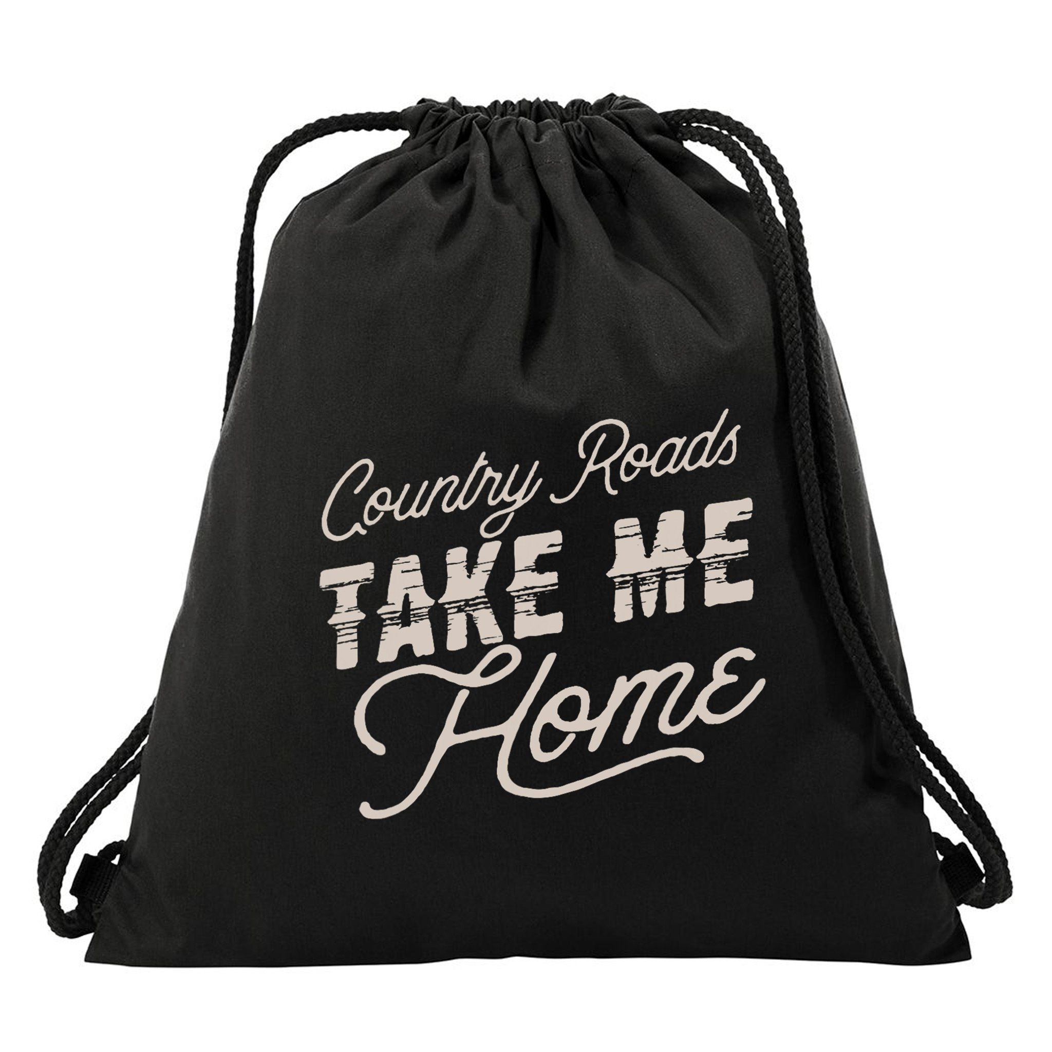 Country Roads Take Me Home Drawstring Bag