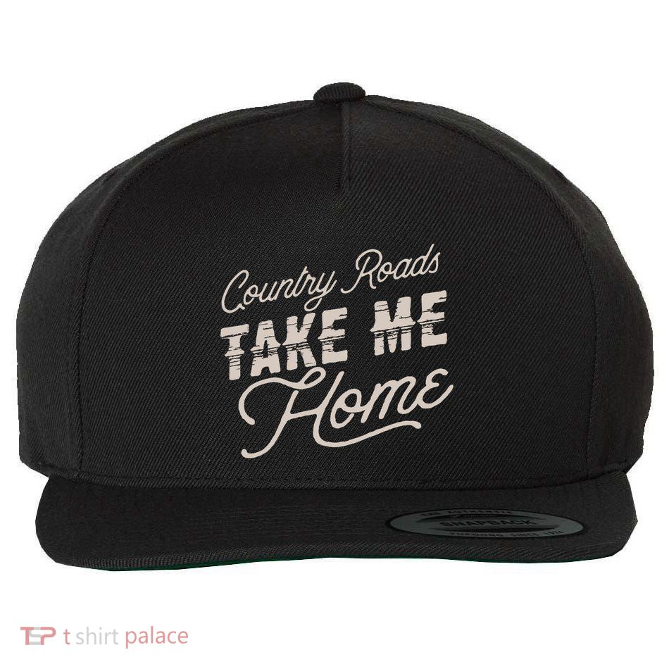 Country Roads Take Me Home Wool Snapback Cap
