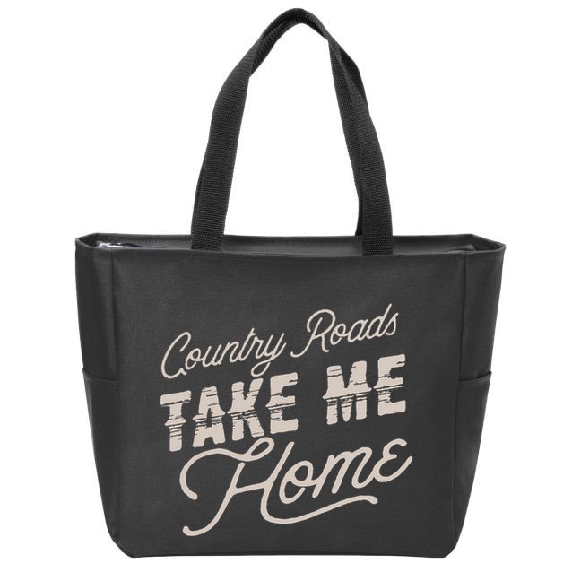 Country Roads Take Me Home Zip Tote Bag
