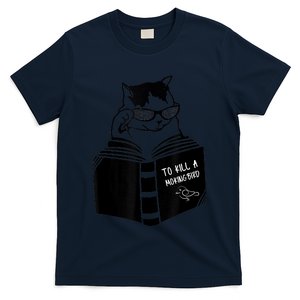 Cat Reading To Kill A Mockingbird Funny T-Shirt