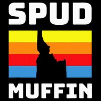 Cool Retro Travel Idaho Vacation Potatoes Spud Muffin Design T-Shirt