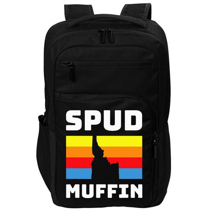 Cool Retro Travel Idaho Vacation Potatoes Spud Muffin Design Impact Tech Backpack