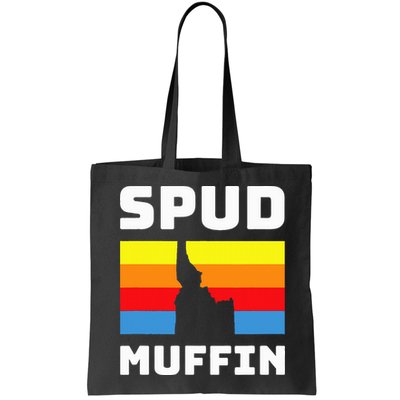 Cool Retro Travel Idaho Vacation Potatoes Spud Muffin Design Bag