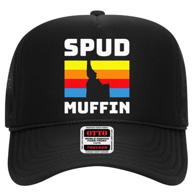 Cool Retro Travel Idaho Vacation Potatoes Spud Muffin Design Hat