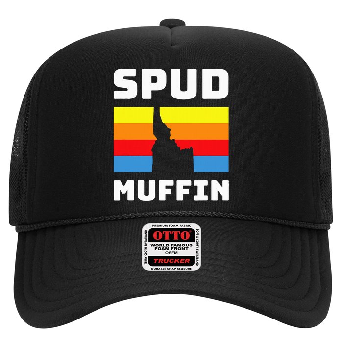 Cool Retro Travel Idaho Vacation Potatoes Spud Muffin Design Hat