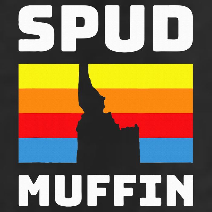 Cool Retro Travel Idaho Vacation Potatoes Spud Muffin Design Golf Towel