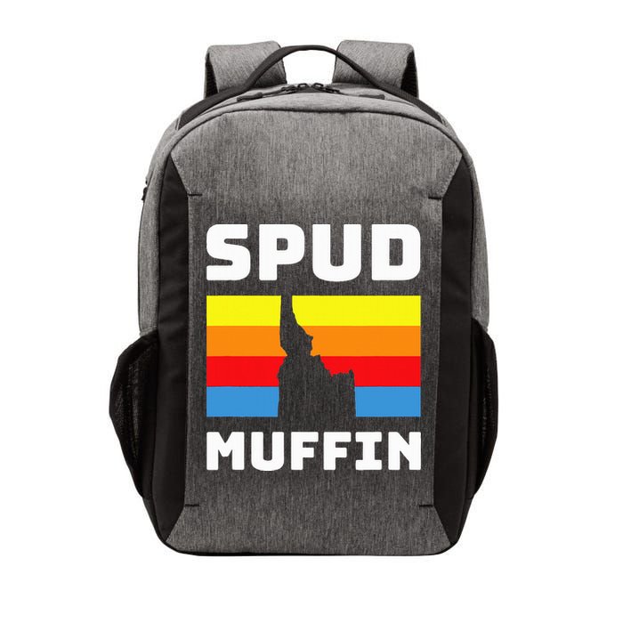 Cool Retro Travel Idaho Vacation Potatoes Spud Muffin Design Vector Backpack
