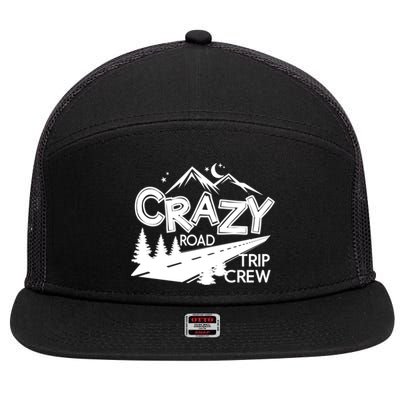 Cazy Road Trip Crew Funny Gift Family Vacation Tee Funny Outdooor Meaningful Gif 7 Panel Mesh Trucker Snapback Hat