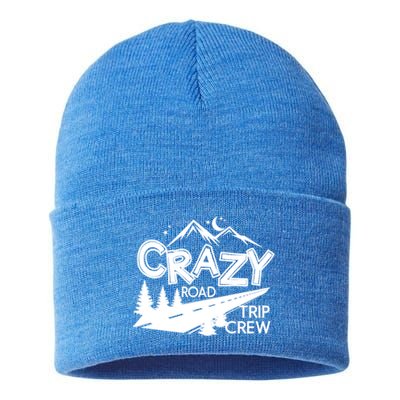 Cazy Road Trip Crew Funny Gift Family Vacation Tee Funny Outdooor Meaningful Gif Sustainable Knit Beanie