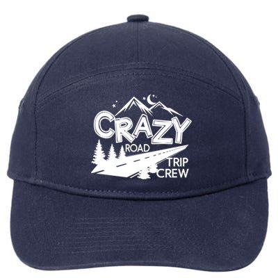 Cazy Road Trip Crew Funny Gift Family Vacation Tee Funny Outdooor Meaningful Gif 7-Panel Snapback Hat