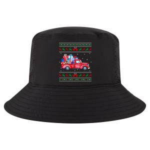 Christmas Red Truck With Gifts Ugly Sweater Holiday Cool Comfort Performance Bucket Hat