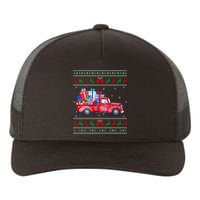 Christmas Red Truck With Gifts Ugly Sweater Holiday Yupoong Adult 5-Panel Trucker Hat