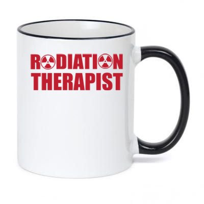 Cool Radiation Therapist Trefoil Medical Oncology Team Gift 11oz Black Color Changing Mug