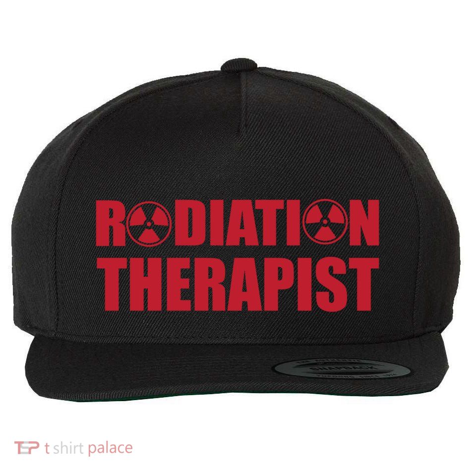 Cool Radiation Therapist Trefoil Medical Oncology Team Gift Wool Snapback Cap