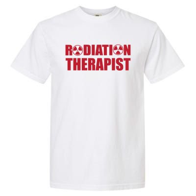 Cool Radiation Therapist Trefoil Medical Oncology Team Gift Garment-Dyed Heavyweight T-Shirt