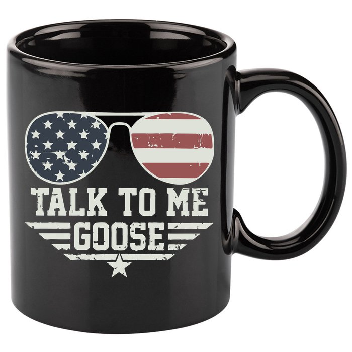 Cool Retro Talk To Me Goose Gift 11oz C Handle Ceramic Mug
