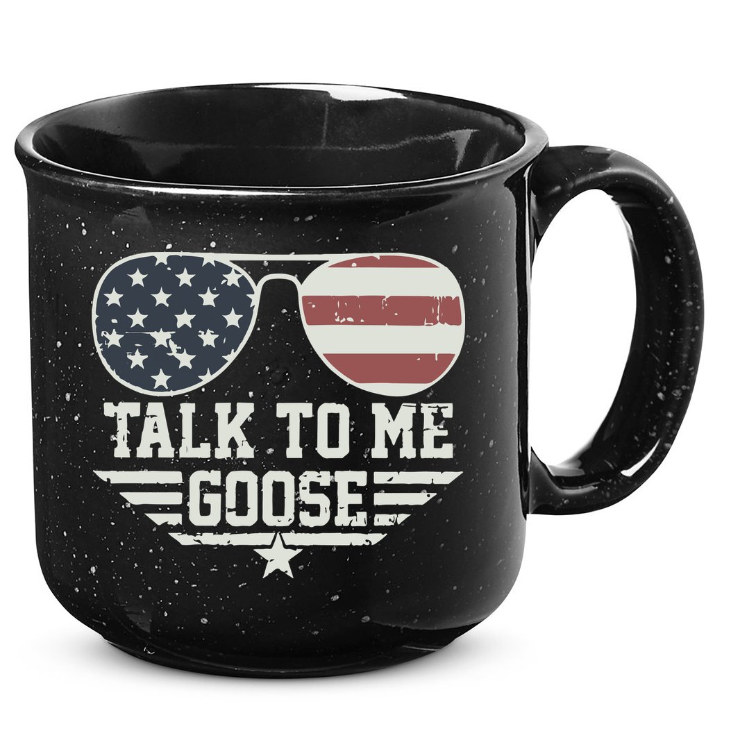 Cool Retro Talk To Me Goose Gift 15oz Campfire Ceramic Mug