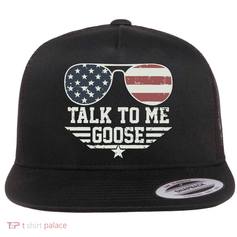 Cool Retro Talk To Me Goose Gift Flatbill Hat