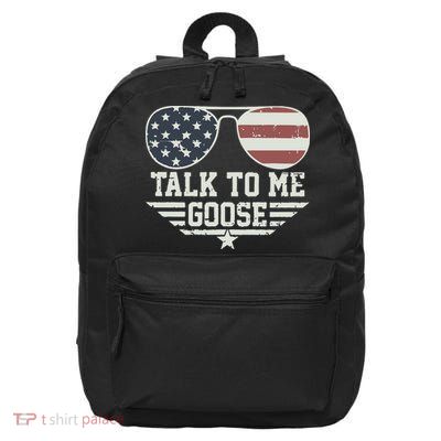 Cool Retro Talk To Me Goose Gift 16 in Basic Backpack