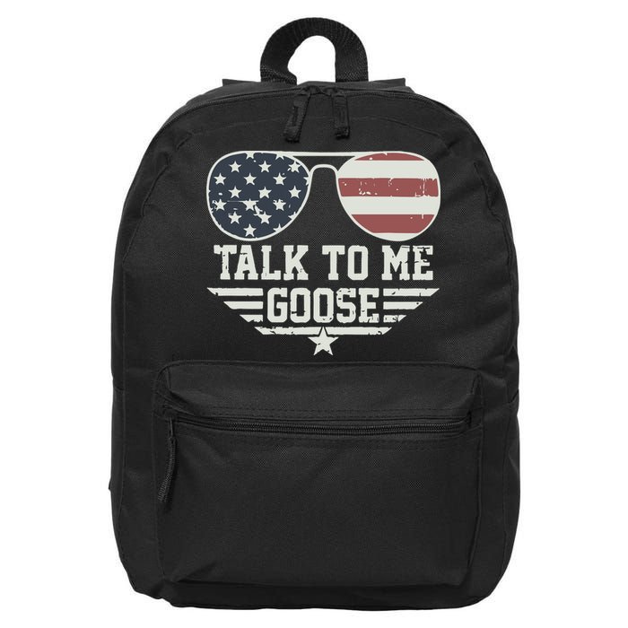 Cool Retro Talk To Me Goose Gift 16 in Basic Backpack