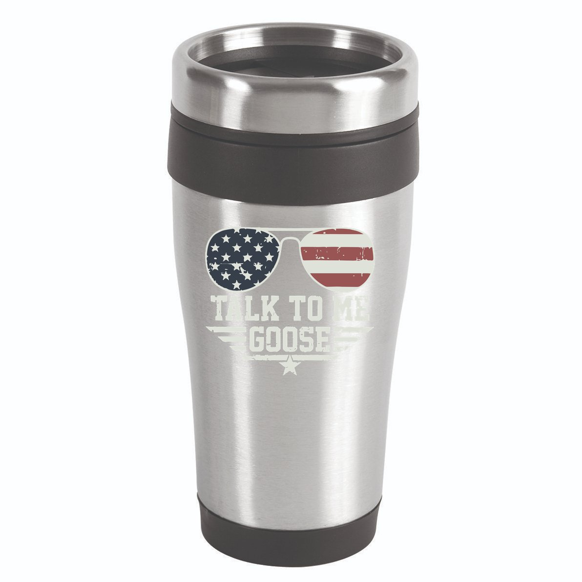 Cool Retro Talk To Me Goose Gift 16oz Travel Tumbler