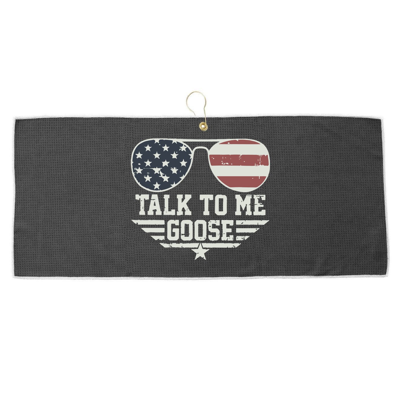 Cool Retro Talk To Me Goose Gift Large Microfiber Waffle Golf Towel
