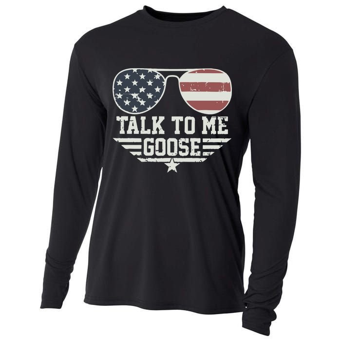 Cool Retro Talk To Me Goose Gift Cooling Performance Long Sleeve Crew