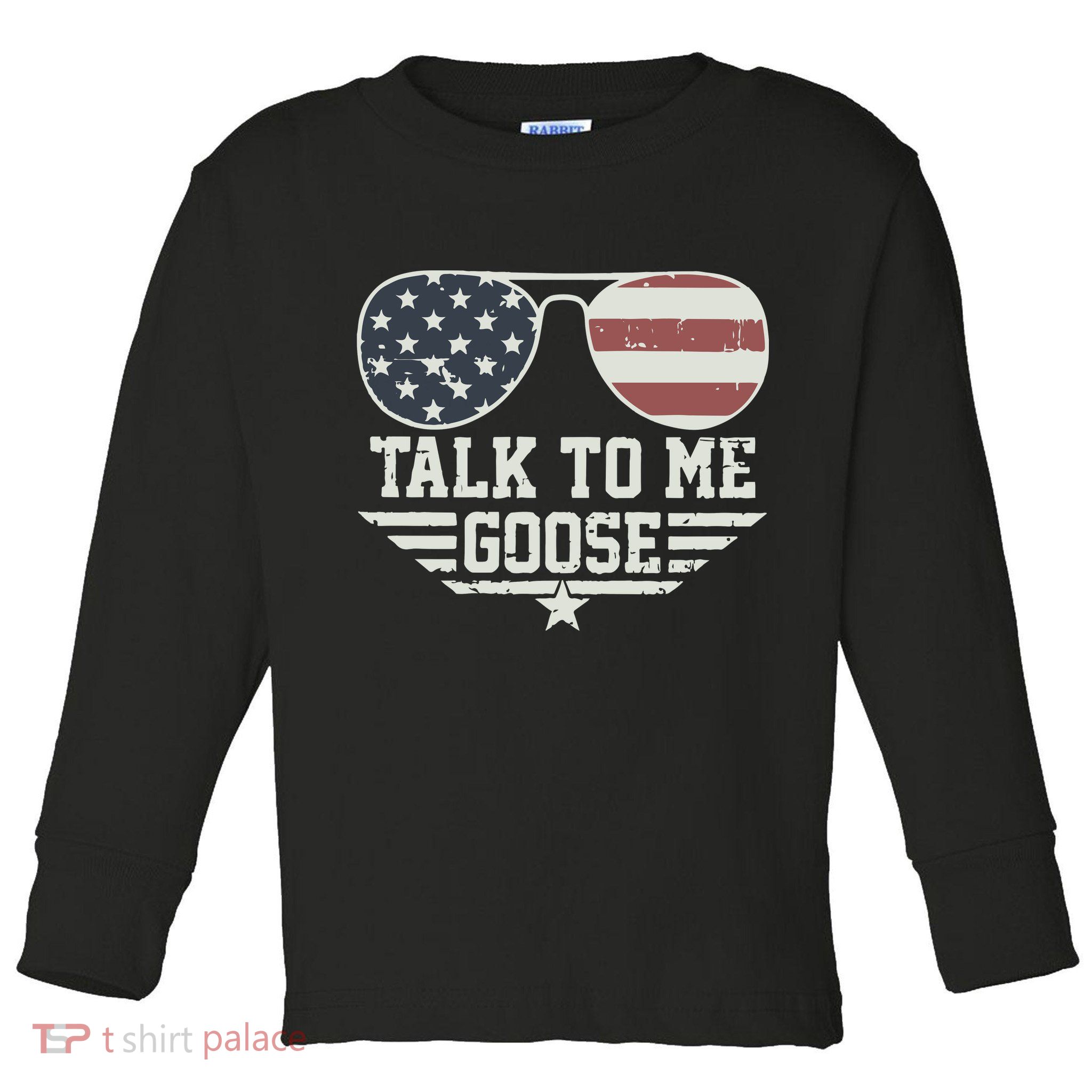 Cool Retro Talk To Me Goose Gift Toddler Long Sleeve Shirt