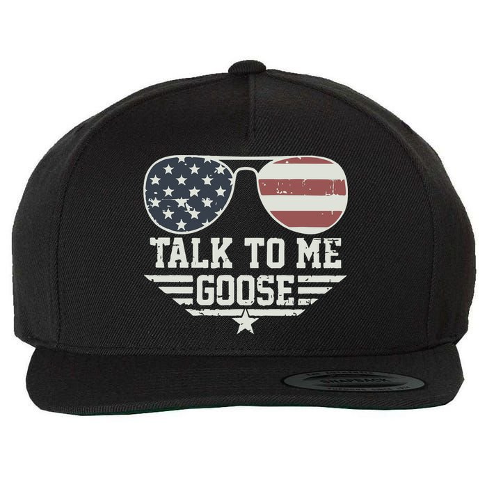 Cool Retro Talk To Me Goose Gift Wool Snapback Cap