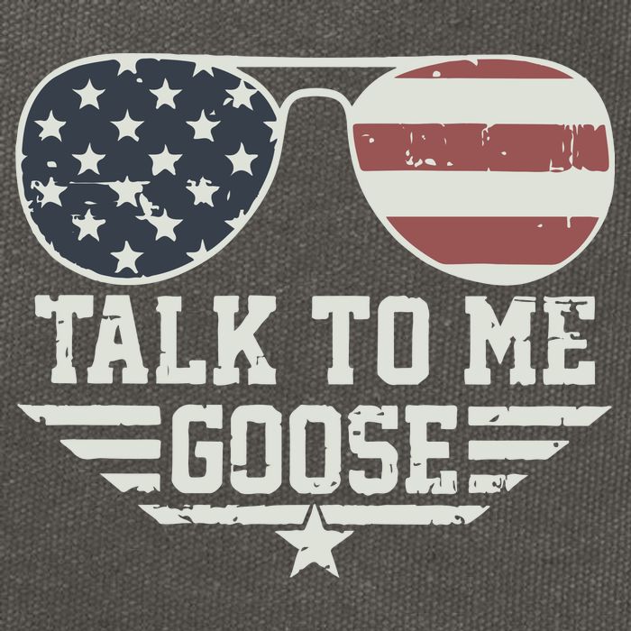 Cool Retro Talk To Me Goose Gift Cotton Canvas Backpack