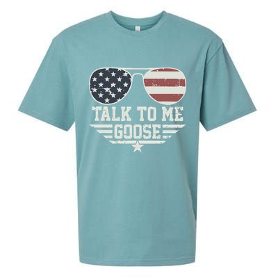 Cool Retro Talk To Me Goose Gift Sueded Cloud Jersey T-Shirt