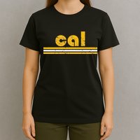 Cal Retro Three Stripe Vintage California Throwback T-Shirt