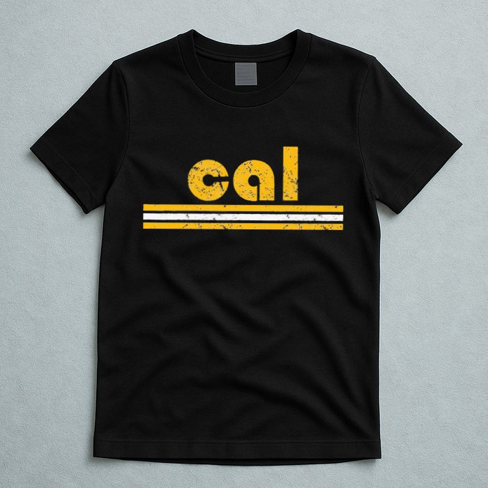 Cal Retro Three Stripe Vintage California Throwback T-Shirt