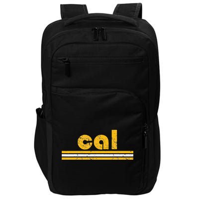 Cal Retro Three Stripe Vintage California Throwback Impact Tech Backpack