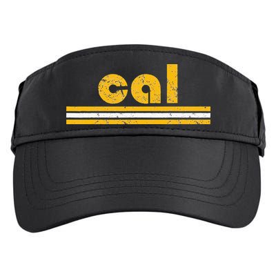 Cal Retro Three Stripe Vintage California Throwback Adult Drive Performance Visor