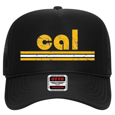 Cal Retro Three Stripe Vintage California Throwback Trucker Hat