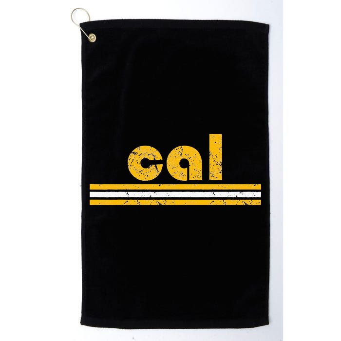 Cal Retro Three Stripe Vintage California Throwback Golf Towel