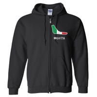 Car Racing Track In Monza Italy Monza Circuit Racing Track Full Zip Hoodie