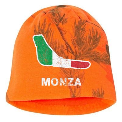 Car Racing Track In Monza Italy Monza Circuit Racing Track Kati - Camo Knit Beanie