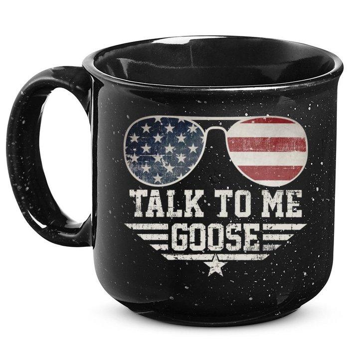 Cool Retro Talk To Me Goose 15oz Campfire Ceramic Mug