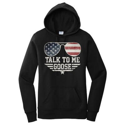 Cool Retro Talk To Me Goose Women's Pullover Hoodie