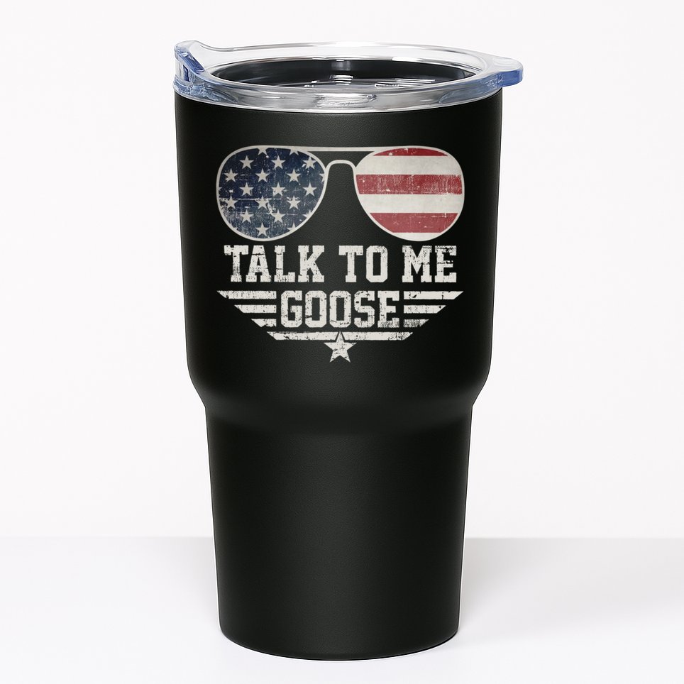 Cool Retro Talk To Me Goose Tumbler