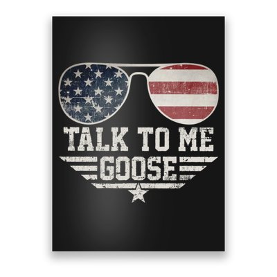 Cool Retro Talk To Me Goose Poster