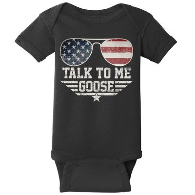 Cool Retro Talk To Me Goose Baby Bodysuit